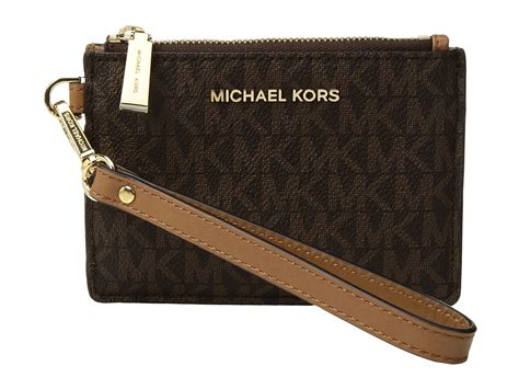 michael kors small coin purse wristlet|Michael Kors large wallet wristlet.